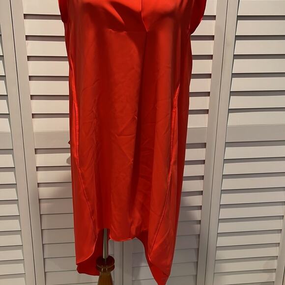 RACHEL Rachel Roy Dress in a Brilliant Orange with Pockets - Picture 4 of 13